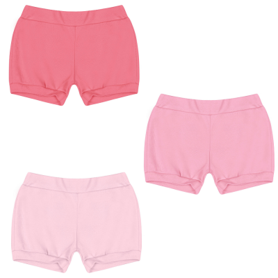 kit-shorts-3-pecas-kiko-e-kika-pink-rosa-chiclete-e-rosa-bebe
