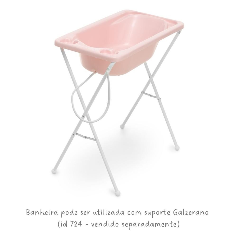 Banheira Rígida Galzerano - Rosa Claro Perolado